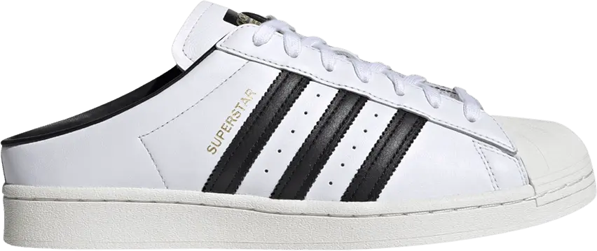  Adidas Superstar Mule &#039;White Black Gold&#039;