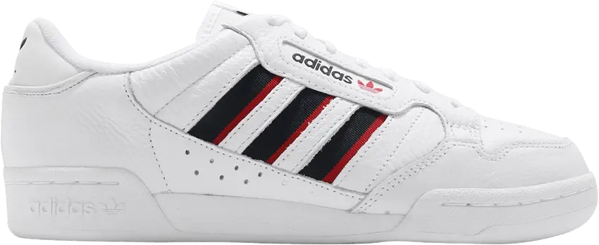  Adidas Continental 80 &#039;Stripes - White Vivid Red&#039;