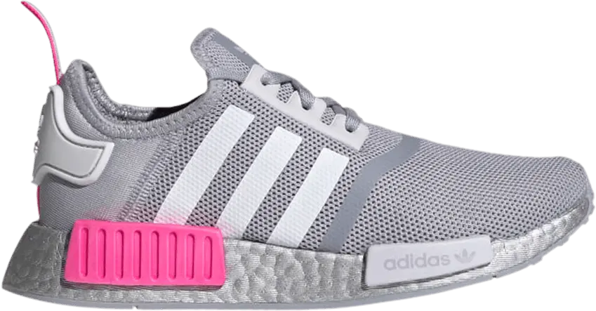  Adidas NMD_R1 J &#039;Silver Screaming Pink&#039;