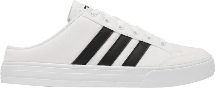  Adidas VS Set Mule &#039;White Black&#039;