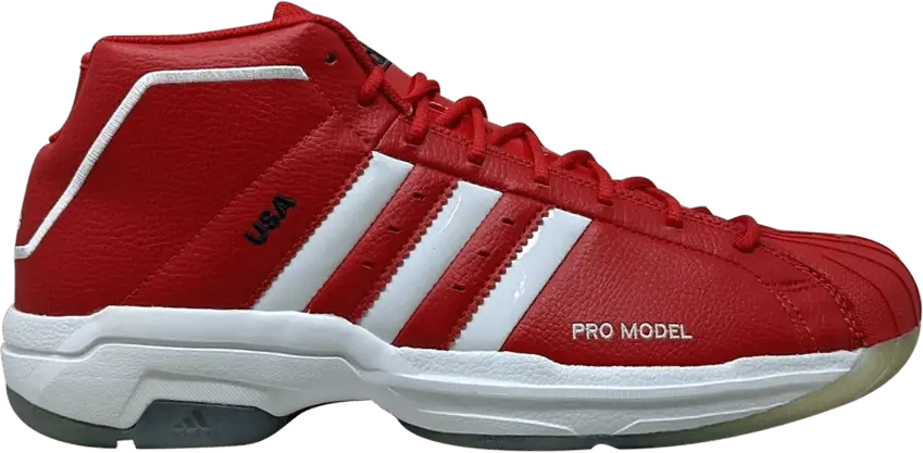  Adidas Pro Model 2G &#039;USA - Scarlet&#039;