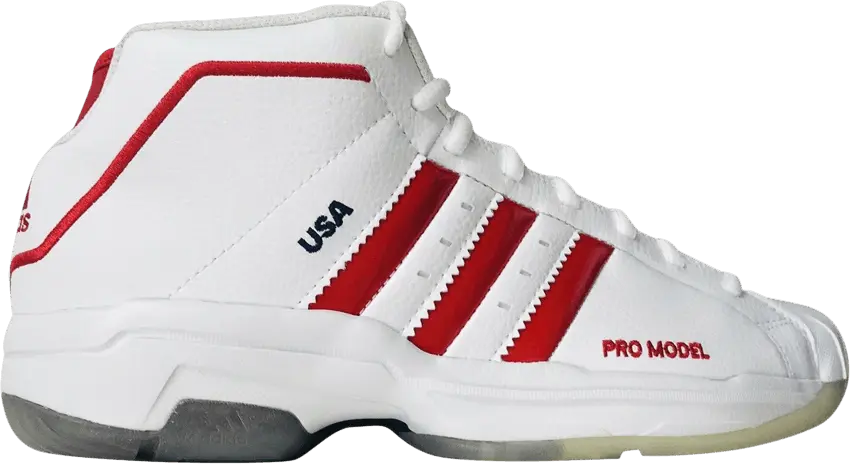  Adidas Pro Model 2G &#039;USA - White Red&#039;