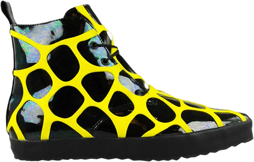 Adidas Jeremy Scott x Web Boots &#039;Black Yellow&#039;