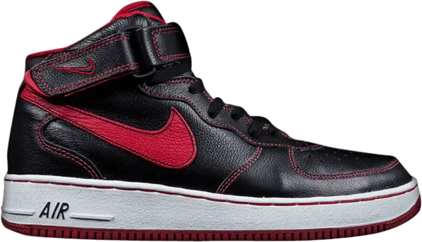  Nike Air Force 1 Mid B &#039;Black Varsity Red&#039;