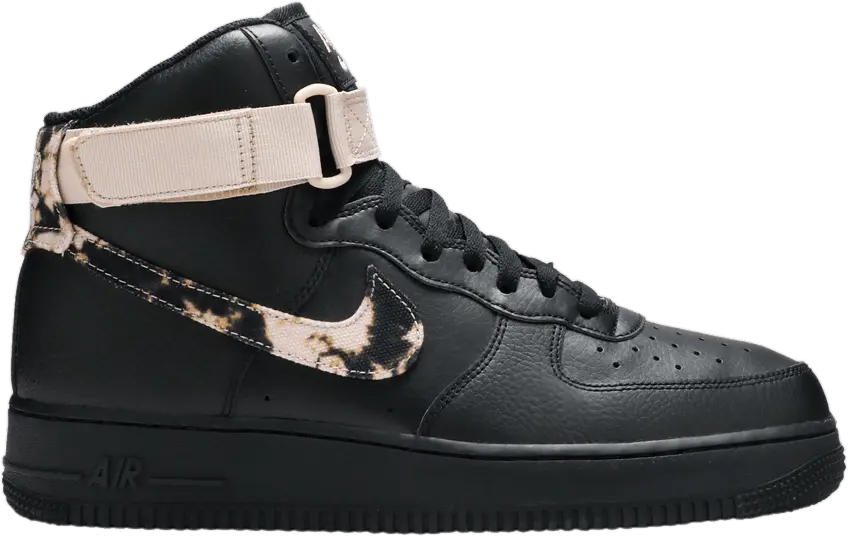  Nike Air Force 1 High Acid Wash Pack Black