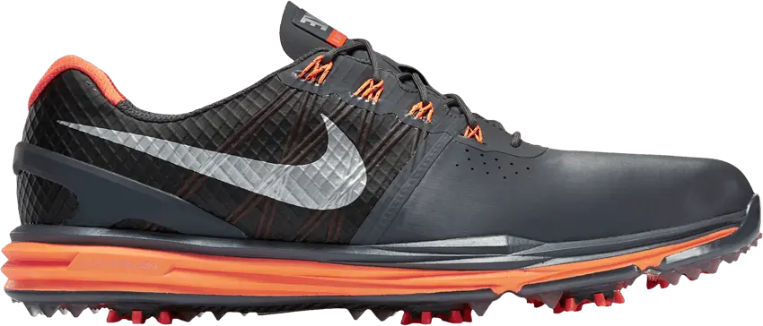  Nike Lunar Control 3 Golf &#039;Dark Grey Total Orange&#039;
