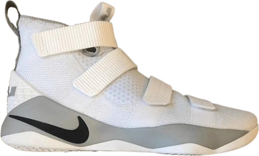  Nike Lebron Soldier 11 TB &#039;White Grey&#039;