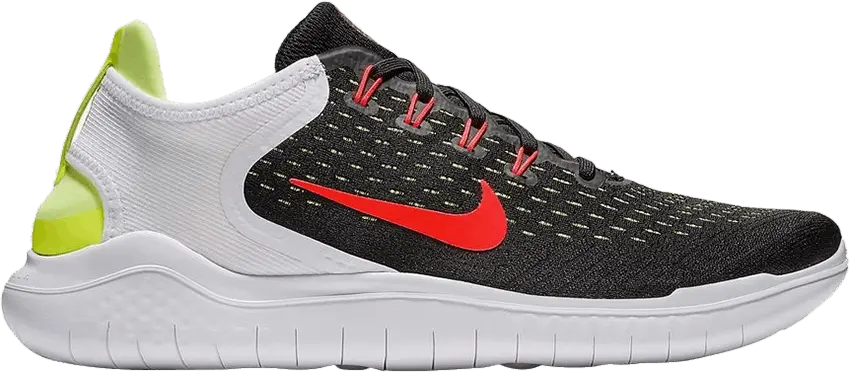  Nike Free RN 2018 &#039;Black Crimson Volt&#039;