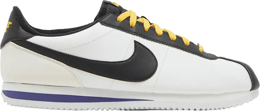  Nike Cortez Basic Leather &#039;White Black Amarillo&#039;