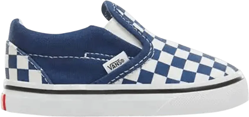  Vans Classic Slip-On Toddler &#039;Checkerboard - Estate Blue&#039;
