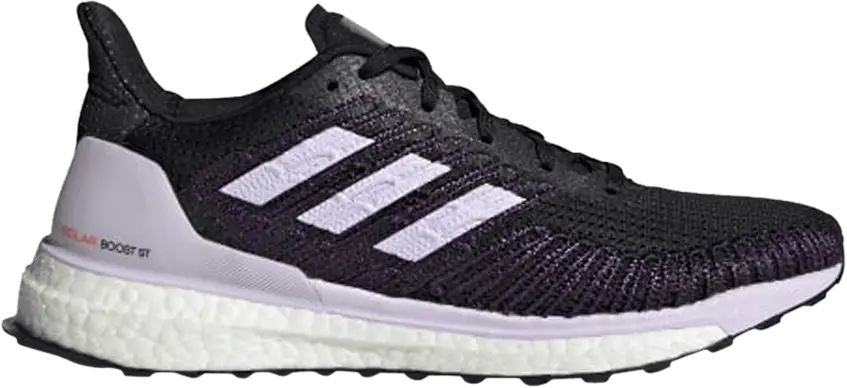  Adidas Wmns Solar Boost ST 19 &#039;Core Black Purple Tint&#039; Sample