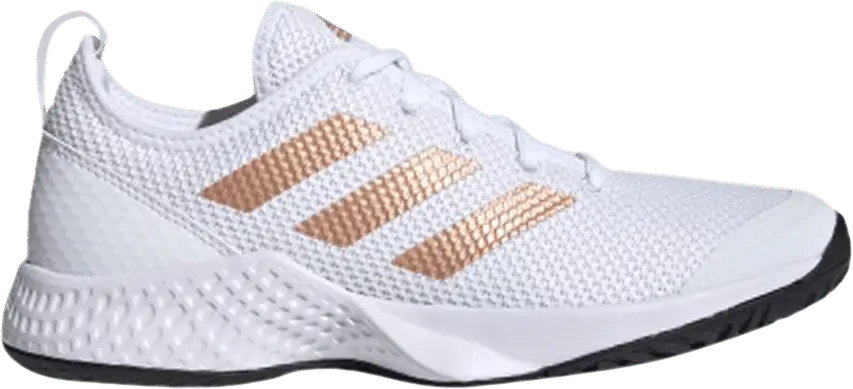  Adidas Wmns Court Control &#039;White Copper Metallic&#039;