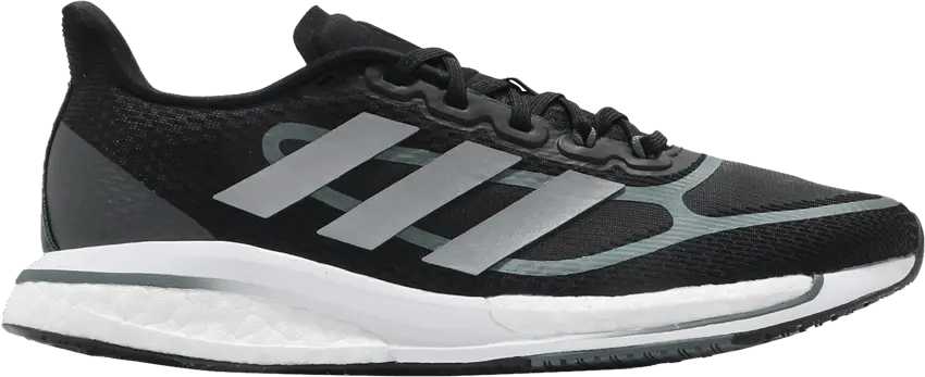  Adidas adidas Supernova Black Silver Metallic (Women&#039;s)