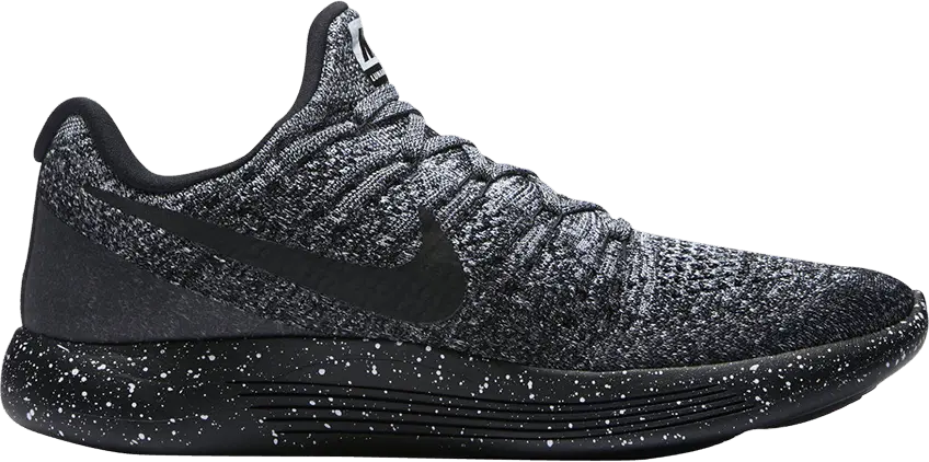  Nike LunarEpic Low Flyknit 2 &#039;Black White&#039;