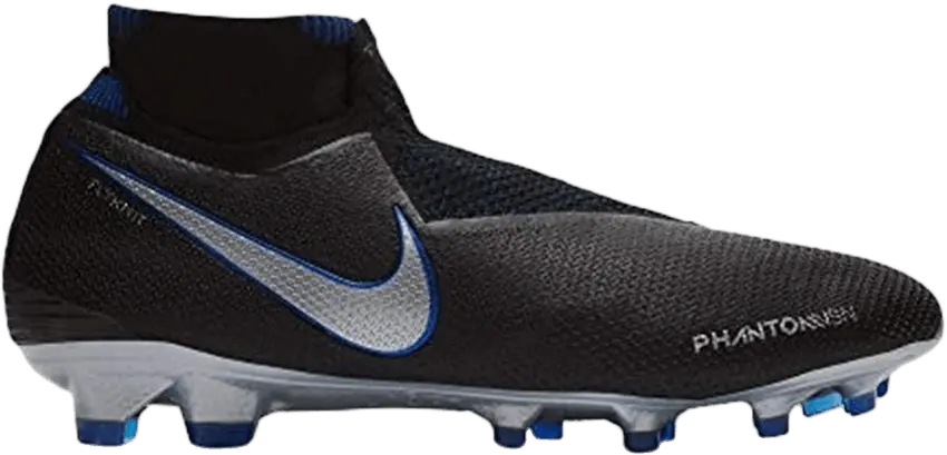  Nike Phantom Vision Elite DF FG Black Blue