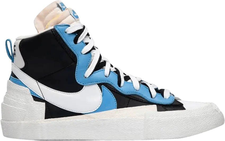  Nike sacai x Blazer Mid &#039;Black Blue&#039; Sample