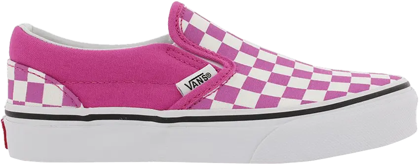  Vans Classic Slip-On Kids &#039;Raspberry Rose Checkerboard&#039;