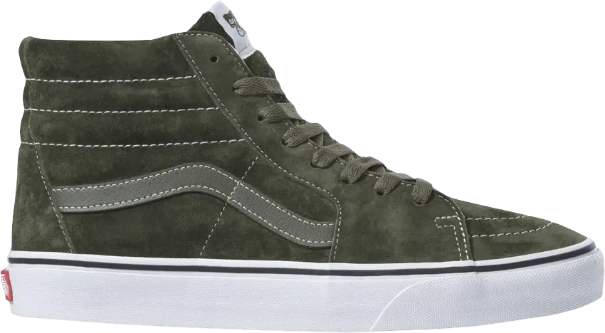  Vans Sk8-Hi &#039;Pig Suede - Olive&#039;