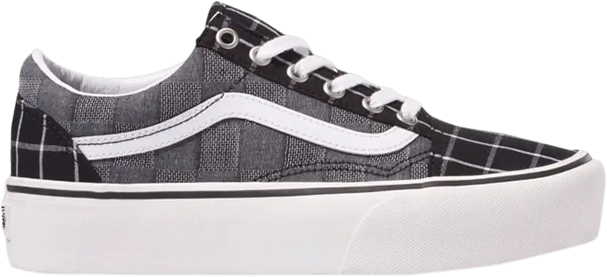  Vans Old Skool Platform Woven Check