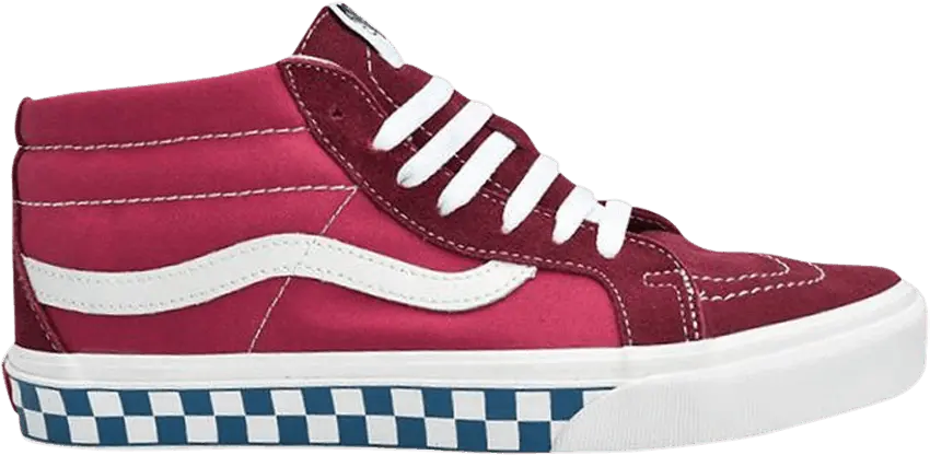  Vans Sk8-Mid Reissue &#039;Checker Sidewall - Rumba Red Jazzy&#039;