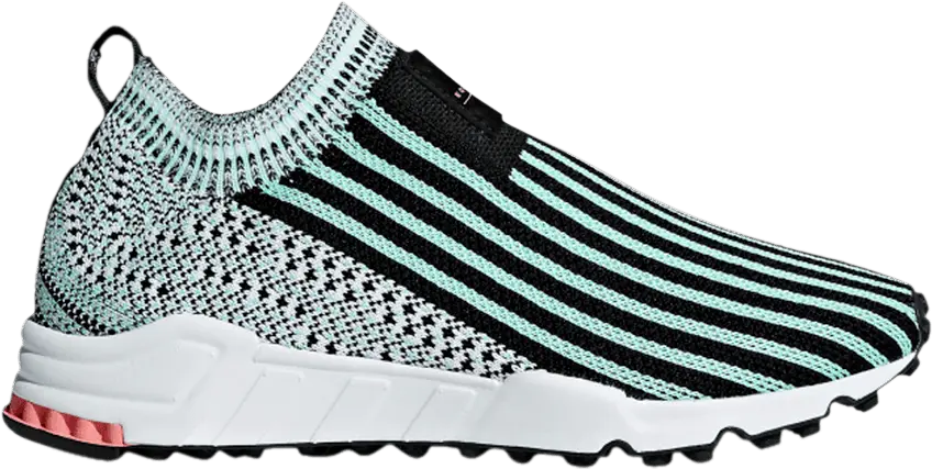  Adidas adidas EQT Support Sock Core Black Clear Mint (Women&#039;s)