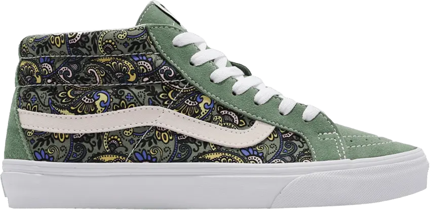  Vans Sk8-Mid Reissue &#039;Paisley - Hedge Green&#039;