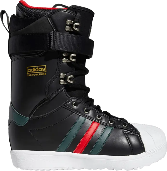  Adidas Superstar ADV Boot &#039;Black Mineral Green Scarlet&#039;
