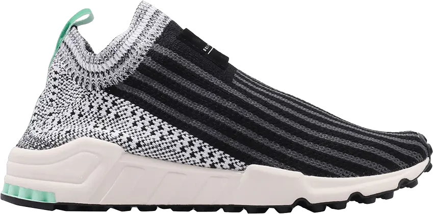  Adidas adidas EQT Support Sock Black White Clear Mint (Women&#039;s)