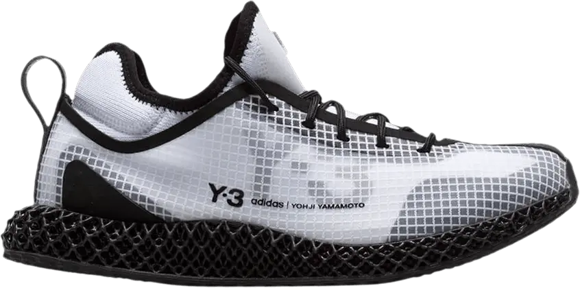  Adidas adidas Y-3 Runner 4D IO White Black