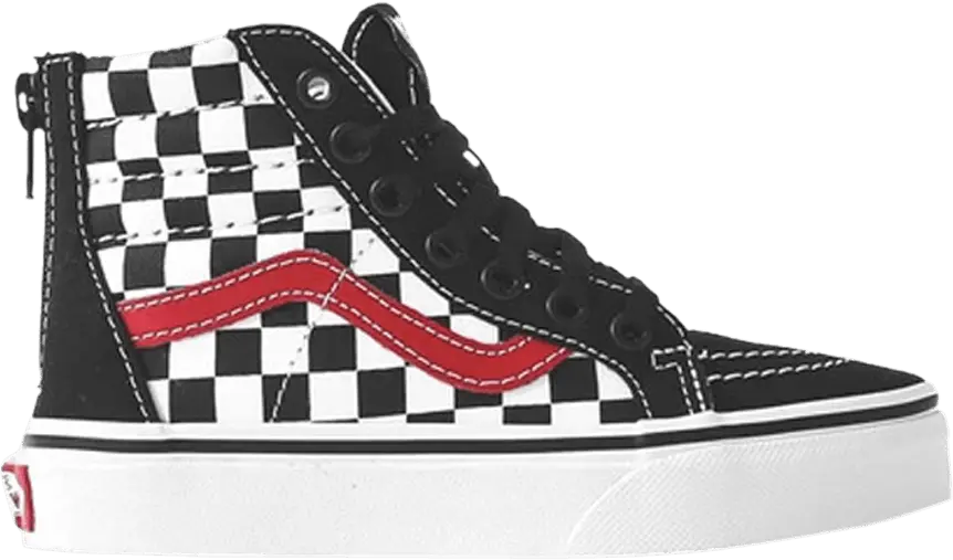  Vans Sk8-Hi Zip Kids &#039;Checkerboard&#039;