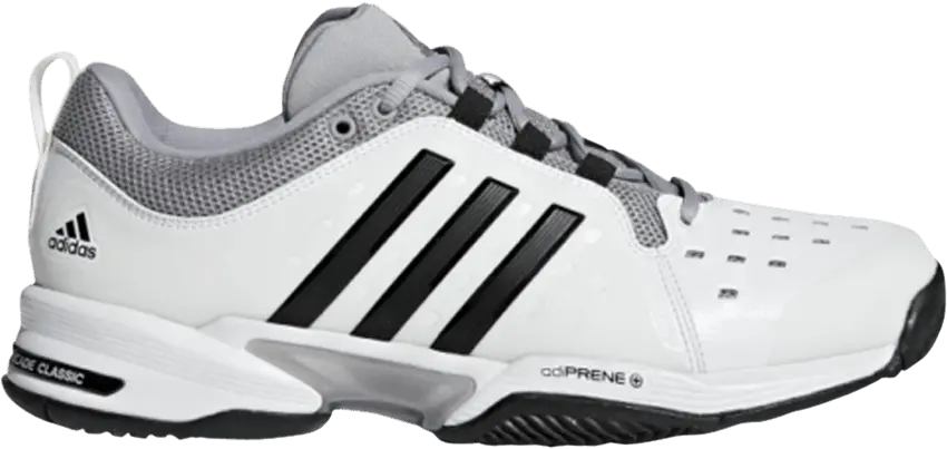  Adidas Barricade Classic Wide 4E &#039;Footwear White Black&#039;