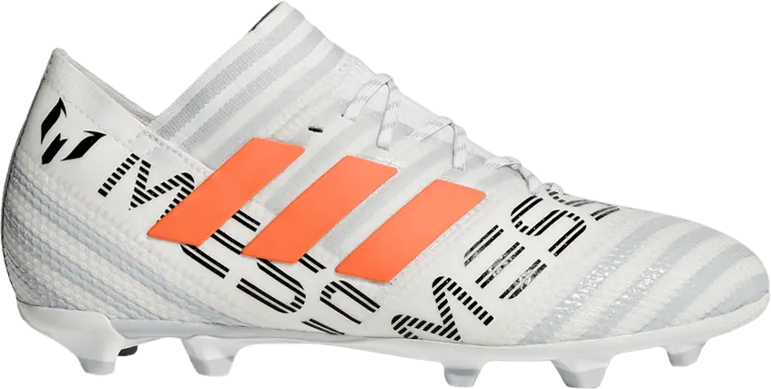  Adidas Nemeziz Messi 17.1 FG J &#039;White Solar Orange&#039;