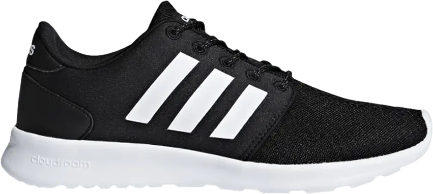  Adidas Wmns Cloudfoam QT Racer &#039;Core Black White&#039;