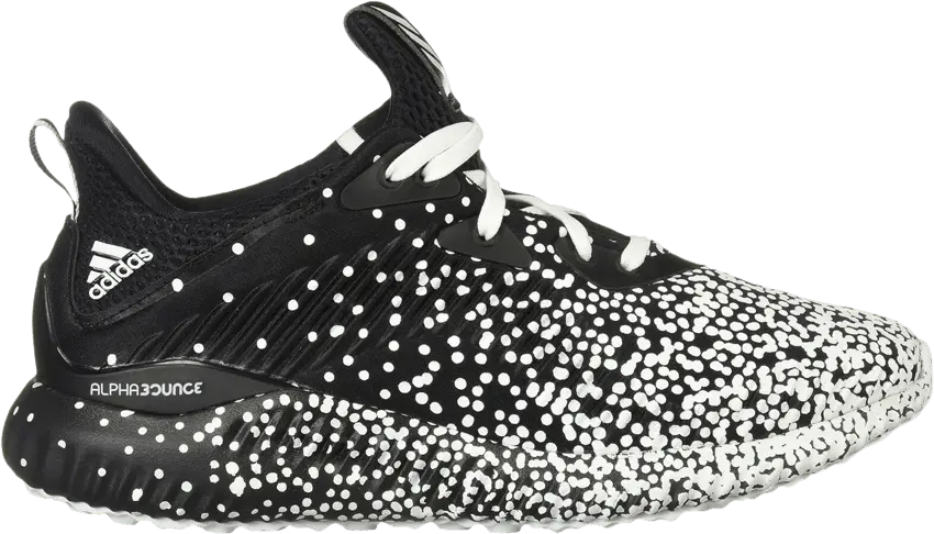  Adidas Wmns Alphabounce 1 &#039;Black White Speckle&#039;