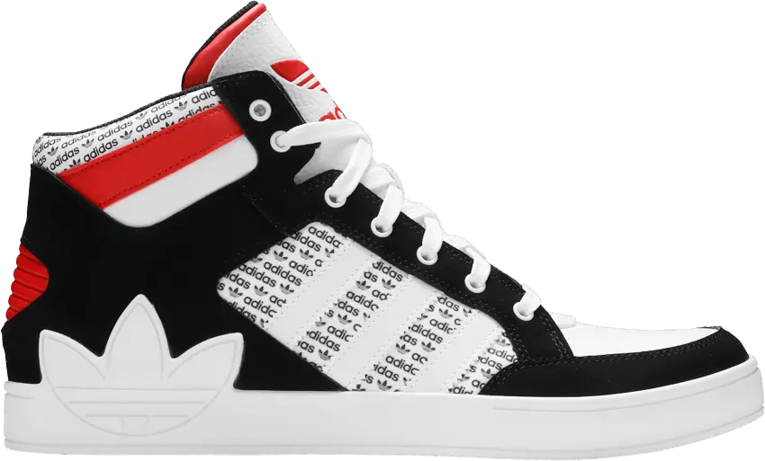  Adidas Hard Court High &#039;Logo Distortion - White Lush Red&#039;