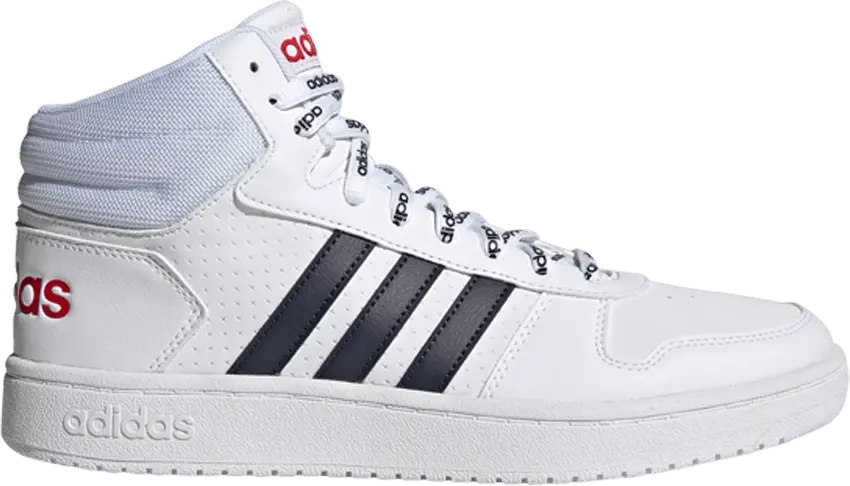  Adidas Hoops 2.0 Mid &#039;White Legend Ink&#039;