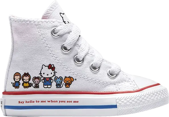  Converse Hello Kitty x Chuck Taylor All Star Canvas Hi TD &#039;White&#039;