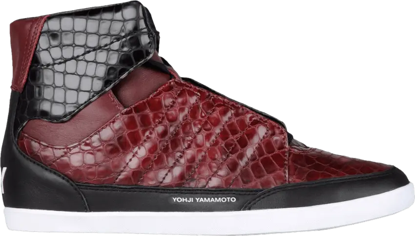 Adidas Y-3 Honja High &#039;Snakeskin Bordeaux&#039;