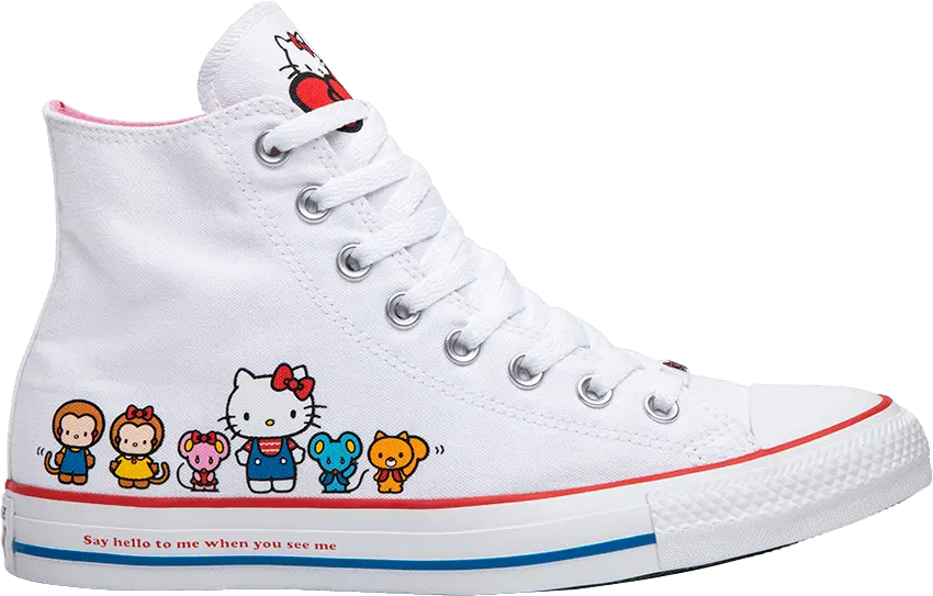  Converse Chuck Taylor All-Star Hi Hello Kitty White