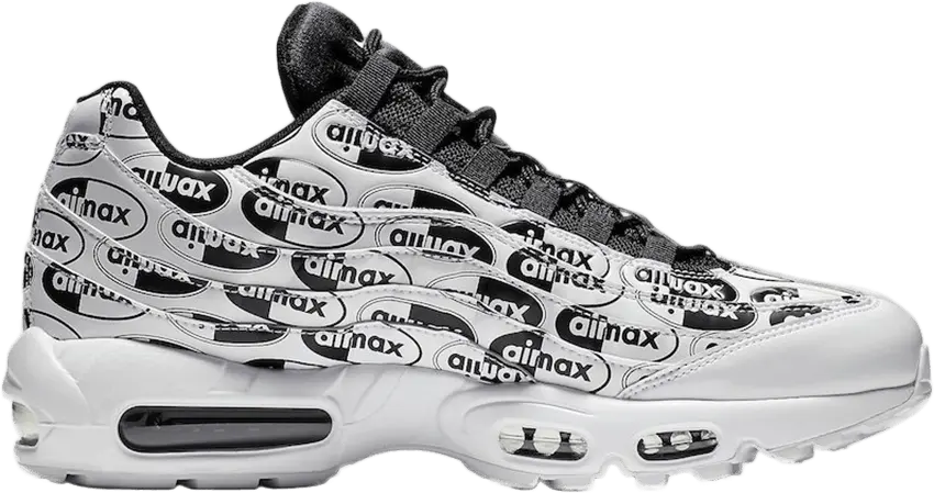  Nike Air Max 95 All Over Print White Black
