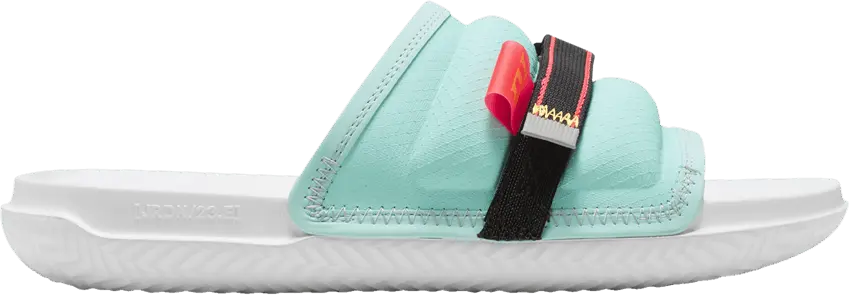  Jordan Super Play Slide &#039;Island Green Laser Orange&#039;