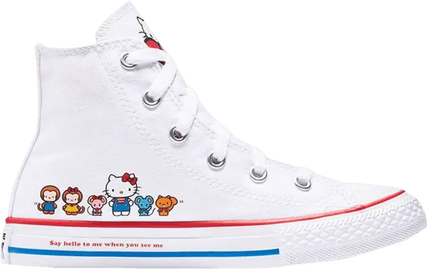  Converse Chuck Taylor All-Star Hi Hello Kitty White (GS)