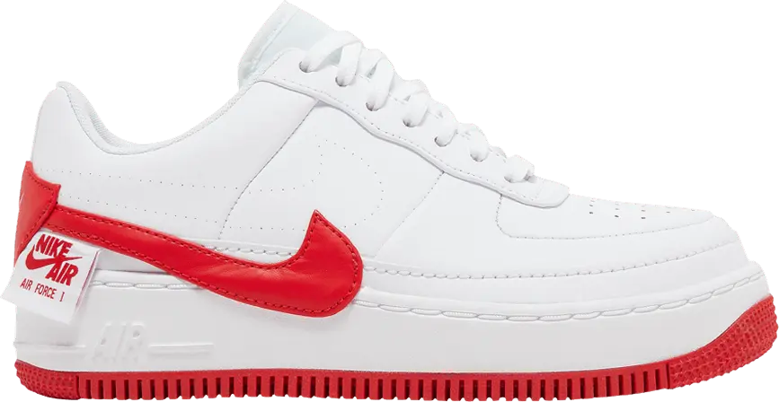  Nike Air Force 1 Jester XX White University Red (Women&#039;s)