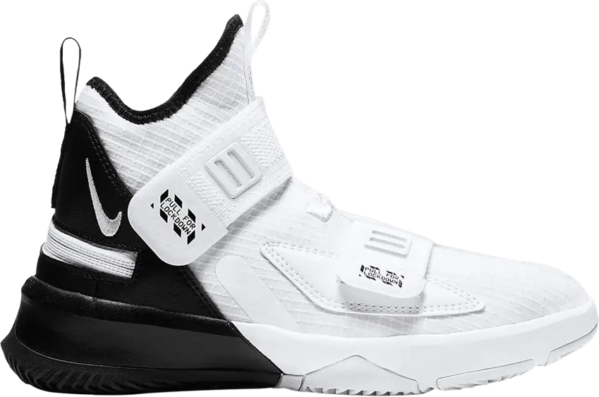  Nike LeBron Soldier 13 Flyease PS &#039;White Black&#039;