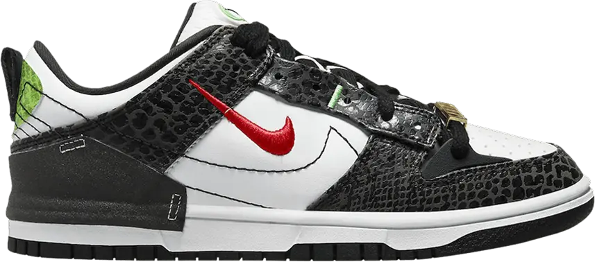  Nike Wmns Dunk Low Disrupt 2 &#039;Just Do It - Black Snakeskin&#039;