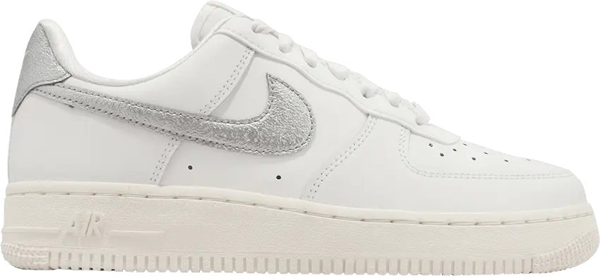  Nike Air Force 1 &#039;07 Summit White Sail White Metallic Silver