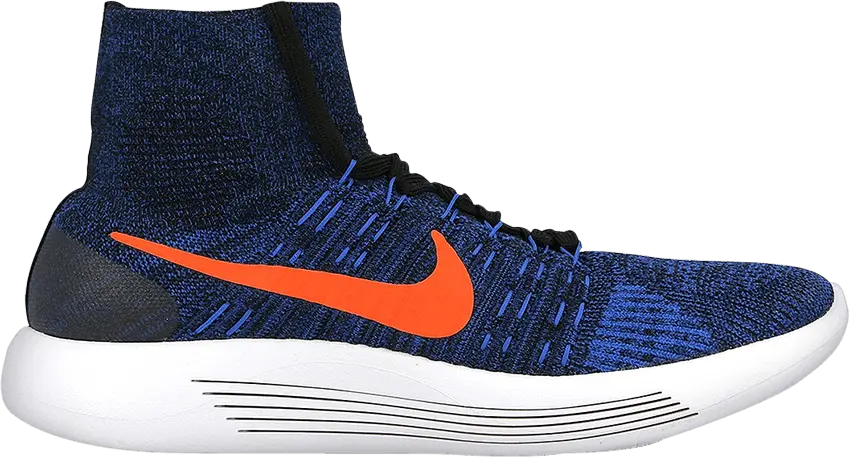  Nike Lunarepic Flyknit &#039;Black Crimson Blue&#039;