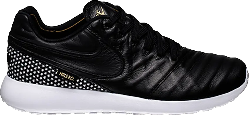  Nike Roshe Tiempo VI 6 FC Black/Black-White