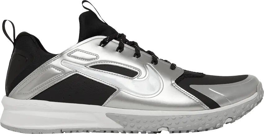  Nike Alpha Huarache Turf &#039;Black Silver&#039;