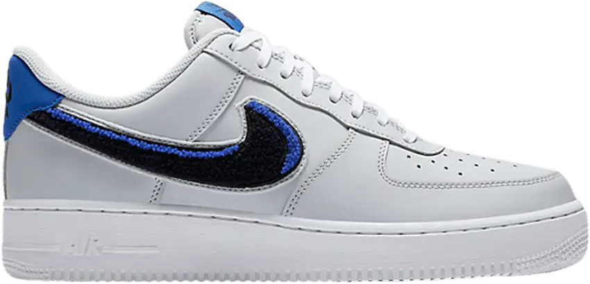 Nike Air Force 1 Low &#039;07 LV8 &#039;Chenille Swoosh - Pure Platinum Blue&#039;